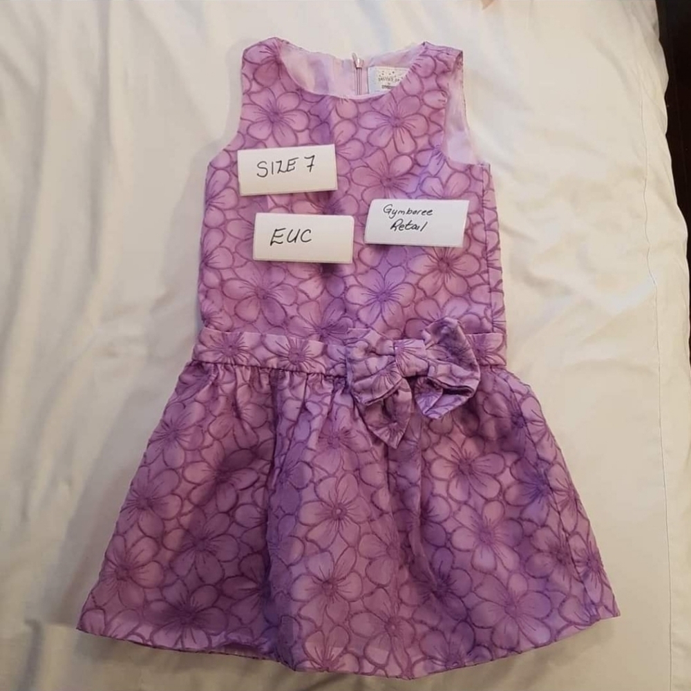 Gymboree pretty purple fancygirls dress size 7